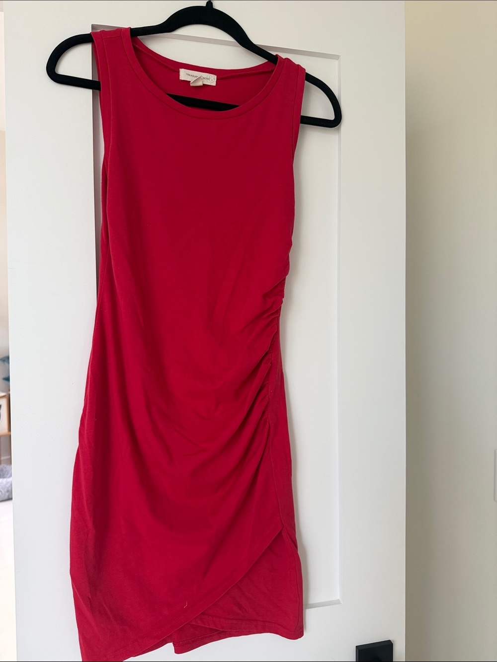 Treasure & Bond Sleeveless Red Dress